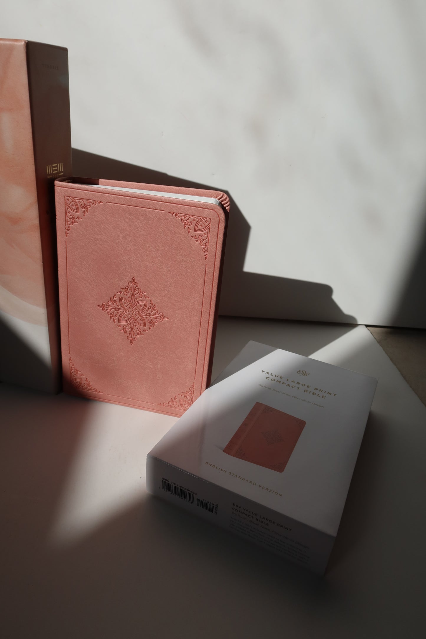 ESV COMPACT BIBLE SOFT LEATHER - BLUSH ROSE