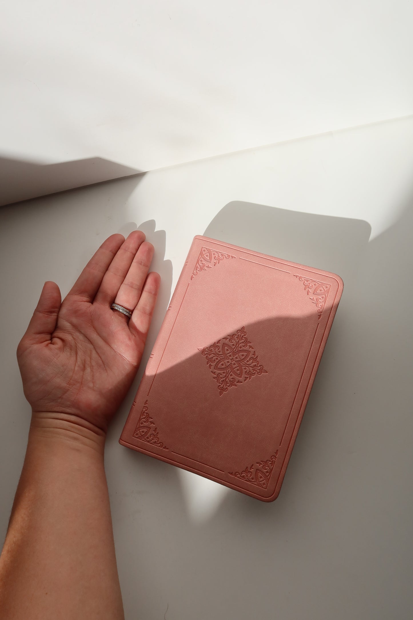 ESV COMPACT BIBLE SOFT LEATHER - BLUSH ROSE