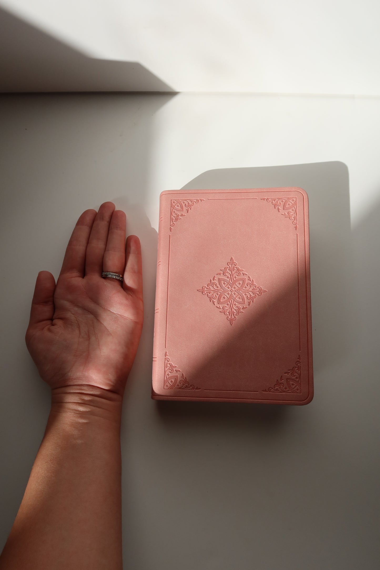 ESV COMPACT BIBLE SOFT LEATHER - BLUSH ROSE