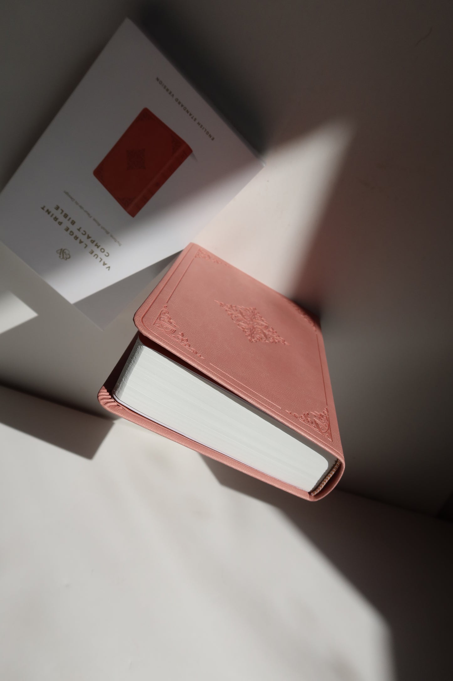 ESV COMPACT BIBLE SOFT LEATHER - BLUSH ROSE